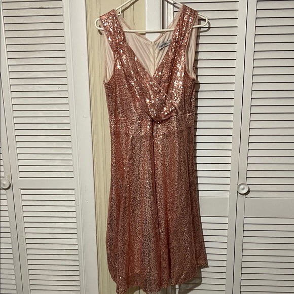 Grace Karin Sparkling Pink Sequin Dress - Picture 2 of 8